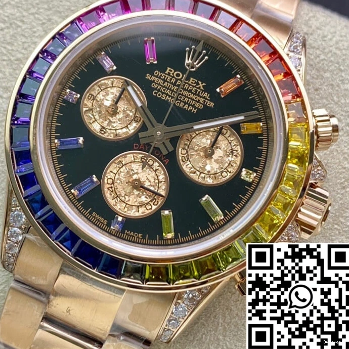 Factory Rolex 116595 RBOW Daytona Rose Gold TW 0126